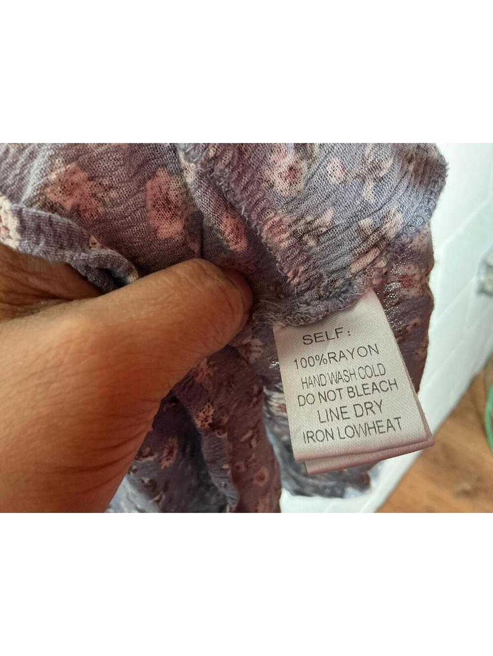 < Promesa Blue Floral Ditsy Smocked Mini Dress > - Picture 4 of 5